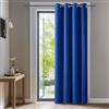 Deconovo Tenda Camera da Letto Oscurante per Interni 229 CM Altezza, Termica Isolante con Anelli per Finestre 1 Pannello, 132x229 CM, Blu Elettronico
