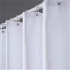 Furlinic Tende Doccia Anti-Muffa Tessuto in Poliestere, Bianco Tende Doccia a Nido d'Ape Impermeabile &Lavabile,Tenda Vasca da Bagno con 12 Ganci Tenda doccia-180x200cm.