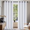 Deconovo Tende Oscuranti per Interni 2 Pezzi 270 CM Altezza, Termiche Isolanti, Anti-Rumore, con Anelli, Ideali per Camera da Letto e Soggiorno, 140x270 CM, Grigio Perla