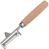 Fackelmann Pela Verdure universale, con lama affilata in acciaio inossidabile, manico pregiato ed ergonomico in legno di faggio ecologico, lunghezza 16,5 cm