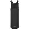 Simple Modern Borraccia Termica con Cannuccia per Bambini | Bottiglia Acqua in Acciaio Inossidabile Isolato per Sport e Palestra | Summit | 530ml | Midnight Black