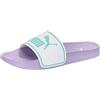 PUMA Leadcat 2.0, Sandali a Ciabatta Unisex-Adulto, White Mint Vivid Violet, 43 EU