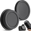 TECHZOCO Coperchio anteriore e coperchio posteriore dell'obiettivo, compatibile con Canon EF/EF-S 4000D 2000D 1300D 1200D 1100D 800D 760D 750D 650D 600D 550D 500D 250D 200D EOS 90D 80D 77D 70D D Mark