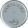 VARTA 14501362 - Batteria a bottone V362 da 1,5 Volt, capacità 21 mAh, sistema chimico Ossido d'argento, per dispositivi elettronici quotidiani per garantire un'alimentazione ottimale