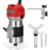 Weytoll Rifilatore Fresatrice Verticale, Weytoll 800W Taglierina Elettrica per Legno Laminato, 30000 Giri/Min, Base Trasparente, Guida per Bordi, diametro mandrino 6,35 mm