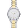 Radiant - Collezione Loren - Orologio analogico. Orologio da polso per donna. Orologio con bracciale, quadrante bianco e cinturino bicolore argento e oro. Dimensione 34mm. Resistenza all'acqua 3ATM.