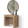 PAZZO DESIGN, Tavolo Consolle Allungabile Con Porta Prolunghe Elvire, Rovere Rustico, Fino A 12 Posti, Tavolo Consolle Cucina, Tavolo Consolle Salvaspazio, Made in Italy, Da 45 A 300 Cm - id_1931