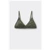 Tezenis Reggiseno Triangolo Lisbon Cotone Comfy Rib Donna Verde