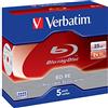 Verbatim BD-RE 25GB Blu-ray riscrivibile (BD-RE) - Confezione da 5