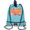 Enso Basket Family Sacca merenda Azzurro 27x34 cms Poliestere
