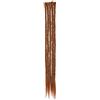 SEGO Dreadlock Extension Treccine 5 Pezzi Rasta Dread 30cm Uomo Donna Trecce Capelli Corti Sintetici Treccia Braiding Braids Hair Uncinetto # Castano Ramato Chiaro