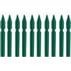 BUD - Pali paletti in ferro a T plastificati verde per rete recinzione metallica 10 PZ (T30 - H150 cm)