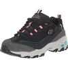 Skechers, Sneaker da Donna D lites, Nero/Multicolore, 35 EU
