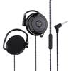 Generic Cuffie stereo con clip cablate da 3,5 mm, auricolari stereo da 3,5 mm, per telefono cellulare, per corsa, allenamento, jogging, escursionismo