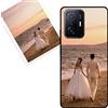 KARTXITAI Cover Personalizzata Compatibile con Xiaomi Mi 11T/11T Pro con Foto Testi logo,Custodia Morbido TPU Gel Custom Case con Immagine,Testo Assorbimento degli Urti e Anti-Graffio -NERO