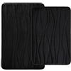 Homaxy Set di 2 tappetini da bagno in memory foam, antiscivolo, lavabile, 40 x 60 cm + 50 x 76 cm, colore: nero