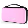 KUOCDSIK Porta CD, Custodia Eva per Blu-Ray da 96 Capacità, Supporto Organizer per Dischi Protettivi per Viaggi in Auto (Rosa)