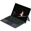 REOSO Tastiera Per Microsoft Surface PRO 7 Plus/PRO 6 / PRO 5 / PRO 4 / PRO 3 / PRO7 con Trackpad, ultra sottile forte magnetico Pelle Cover Custodia Con Bluetooth Wireless Keyboard (Retroilluminato)
