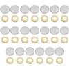 VGOL 20 Set 21mm Viti In Lega Di Zinco Tappi Decorativi Copri Specchio Chiodi Copertura Decorativa Argentata Per Armadi Decorativi Mobili In Vetro Con Guarnizione Foro Da 8 Mm