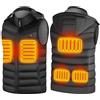 DEZEHUI Gilet riscaldato uomo donna gilet elettrico materiale super caldo 3 impostazioni di temperatura giacca riscaldata per sport motorizzati viaggi all'aperto ciclismo sci (SENZA BATTERIA), Nero , XX-Large