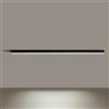 Jadssox Lampada da soffitto a LED lineare semi-incasso dimmerabile, lampadario minimalista vicino al soffitto, lampadari a striscia lunga per soggiorno, corridoio, camera da letto, con telecomando