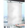YHBZ Tenda avvolgibile a ventosa,Parasole retrattile senza trapano,Tenda oscurante riflettente,Tende temporanee portatili per finestre e porte,Stanza del sole Bagno Ufficio,Silver-W40*H60cm(15.7*23.6in)