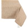 Casatessile Rain tovaglia copritavolo ciniglia Varie Misure - Ecru, 4 posti 140X140 cm.