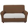 Caleffi 51217 Cotone 1 Posti Melange Copridivano Elasticizzato, Moka