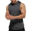 Rane Sports Uomo T-Shirts Palestre per Uomini Fitness Muscolo Maglia Felpa con Cappuccio Senza Maniche Canottiera Maglietta Superiore Canotta per Uomo 01 Grigio Scuro 2XL