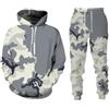 POIUIYQA Tuta Uomo Completa Felpa Con Cappuccio Due Pezzi Felpa e Pantalone Set Tracksuit Tute da Ginnastica Felpa Con Zip e Cappuccio Suit Felpa Uomo Donna Jogging Sportiva Set