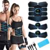 LEMENG Elettrostimolatore Muscolare,EMS Stimolatore Addominale, Elettrostimolatore per Addominali,Cinture tonificanti,Addome/Braccio/Gambe/Waist/Glutei Massaggi-Attrezzi,USB Ricaricabile-Uomo/Donna