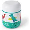 monbento - Porta Pranzo Bambini Termico MB Capsule blu Dino - Lunch Box Termico Bambini per Pasti Caldi/Freddi fino a 5 Ore - Portapranzo Termico Bambini Ideale per Frutta/Composta/Purè - Dinosauri