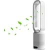 SHAVINGFUN Ventilatori a torre,Ventilatore a piantana Senza Pale,ventilatore con telecomando,display LED,8 velocità,timer 2 ore,ventilatore silenzioso per casa,camera da letto,soggiorno,uffici
