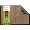 SQUATCH® | Tappeto d'ingresso interno | Zerbino resistente e antiscivolo | assorbe l'acqua e raccoglie lo sporco | facile da pulire | Collezione FUTURE (Marrone, 40x60cm)