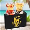 LKKCHER NOVELTY Set di 2 bicchierini da shot in vetro con motivo a teschio e muscoli, con scatola regalo con logo, base pesante da 30 ml, per shot alcolici, vodka, espresso, tequila e dessert, durevoli e