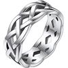 Bestyle Anelli in Acciaio Uomo Anelli Uomo Acciaio Inox Anello Uomo Inox Misura 25