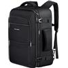 Vancropak Zaino da Viaggio 45x36x20 per Easyjet, Bagaglio a Mano Zaino Viaggio Uomo Donna, 35L Borsa da Cabina Aereo per Ryanair Wizz Air, Espandibile Zaini Casual per Lavoro Scuola, Nero