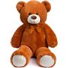 BEJOY Orsacchiotto gigante, 100 cm, orsacchiotto, grande peluche, regalo d'amore, compleanno, San Valentino, marrone