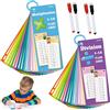 Ourdort Flashcard Matematica per Moltiplicazioni e Divisioni Aiuti al Calcolo Carte per Esercizi di Matematica Tavola delle Matematica Carte Portatile per Bambini All'inizio Dell'anno Scolastico Casa Scuola