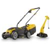 Powerplus Tosaerba elettrico e tagliaerba POWXG62205T - Tosaerba con diametro di 1300 W e 320 mm e tagliaerba con diametro di 250 W e 220 mm, attrezzi da giardino