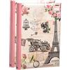 ARPAN - Album da Viaggio Vintage per 300 Foto da 10 x 15 cm, con Tasca per CD/Dvd, Confezione da 2