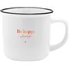 GRUSS & CO Tazza XL con scritta Be Happy | Tazza preferita in porcellana, 55 cl, con nastro regalo, regalo per la collega, sorella | 74184