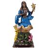 DRW Figura Yemaya su una conchiglia orisha del mare e madre di tutti gli orisha in resina dipinta a mano 30 cm
