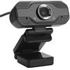 Asixxsix Webcam 1080P con microfono e altoparlante, telecamera USB HD per computer, conferenza grandangolare, telecamera per lo streaming, plug and play, per PC desktop o laptop