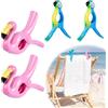 Udbrud 4 Pezzi Clip per Asciugamani da Spiaggia, Mollette Plastica Grandi, Novità Infradito Mollette per Asciugamano, Clip da Viaggio Sicure per Spiaggia, Giardino, Piscina (Rosa)