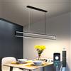 SUCIKORIO LED Lampadario Soggiorno a Sospensione 100cm, Moderno Led Lampadario Camera da Letto Dimmerabile 3000K-6500K Con Telecomando e APP 5%-100% Luminosità Regolabile Per Cucina, Bagno
