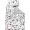 TupTam Set di Biancheria da Letto per Bambini Ragazzi Ragazze 2 Elementi, Safari/Grigio, 120x90 cm