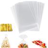 Yitobici Sacchetti di cellophane, sacchetti di plastica trasparente, sacchetti di cellophane, sacchetti di caramelle, sacchetti OPP, sacchetti piatti, sacchetti con fondo trasparente, 100 pezzi, 27 x 33 cm