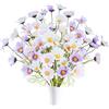 Fairblo 12 Pezzi Margherite Finte Fiori di Seta Fiori Finti Artificial Bouquet di Fiore Piante Artificiali Margherite Tre Colori per Cimitero Vasi Matrimoni, Casa, Decorazioni