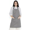 Encasa XO Encasa Grembiule Cucina Uomo e Donna | 68x85 cm | Made with Cotone - With Tasche e Porta Asciugamano - Ideale per Casa e Ristorante - Grigio